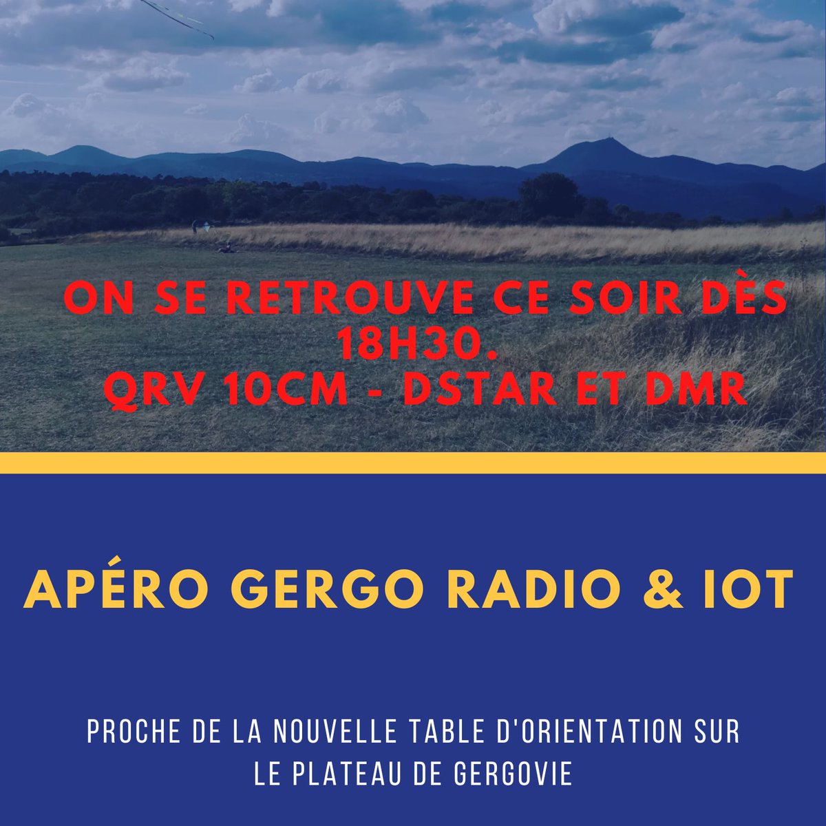 Apéro Gergo ce soir dès 18h30 !
#10cm #dstar #dmr