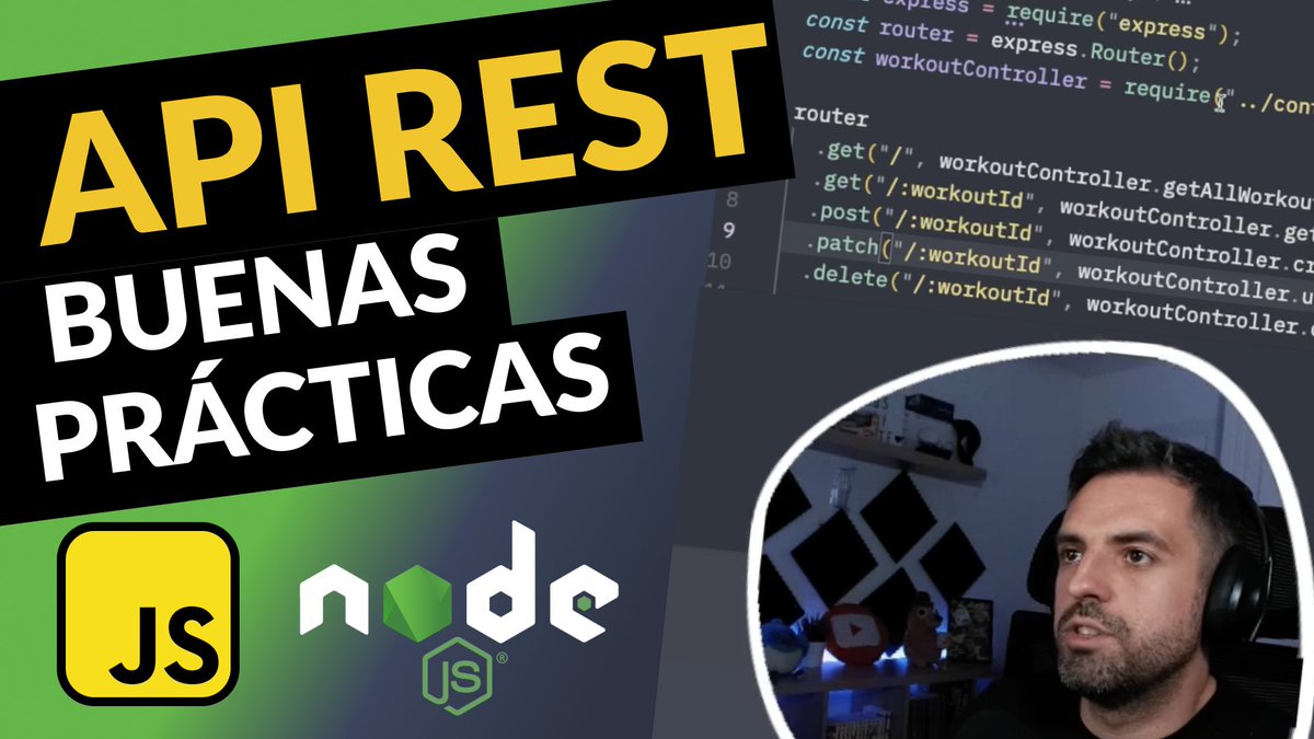 carlosazaustre's tweet photo. Aprende a desarrollar un API REST con JavaScript, Node y Express desde cero, siguiendo buenas prácticas.

Lo puedes ver desde aquí 👇
https://t.co/reGjEjX6r4

Si te pareció útil dale 💛 y RT 🔄 para que le sirva a más gente 🙌 ¡Gracias!

En el hilo te dejo más cositas 🧵⬇ https://t.co/SKuapatT4X