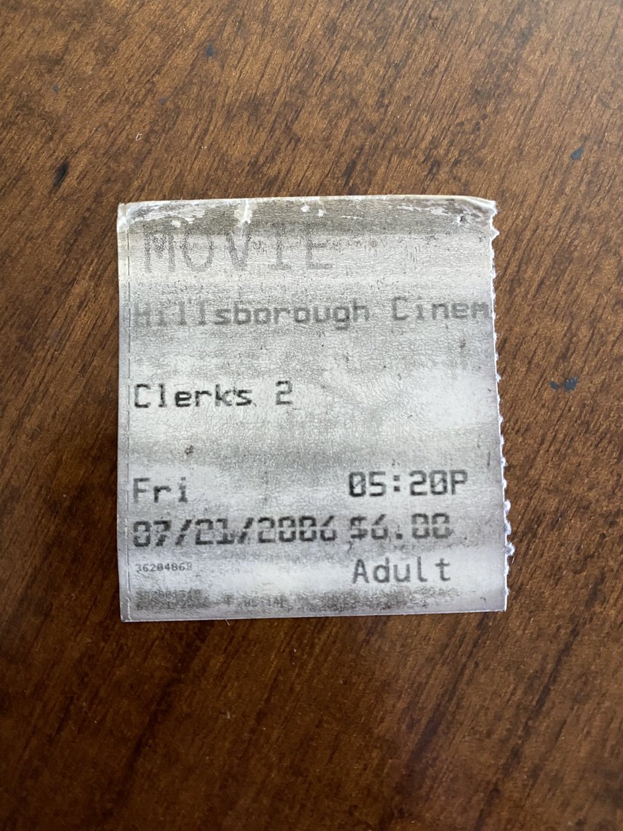 Happy 16th anniversary to @ThatKevinSmith and #Clerks2, I still have the ticket stub in my wallet, and I already have my #Clerks3 tickets for September, can’t wait!!! @MoobysPopUp @JayMewes @BrianCOHalloran @rosariodawson