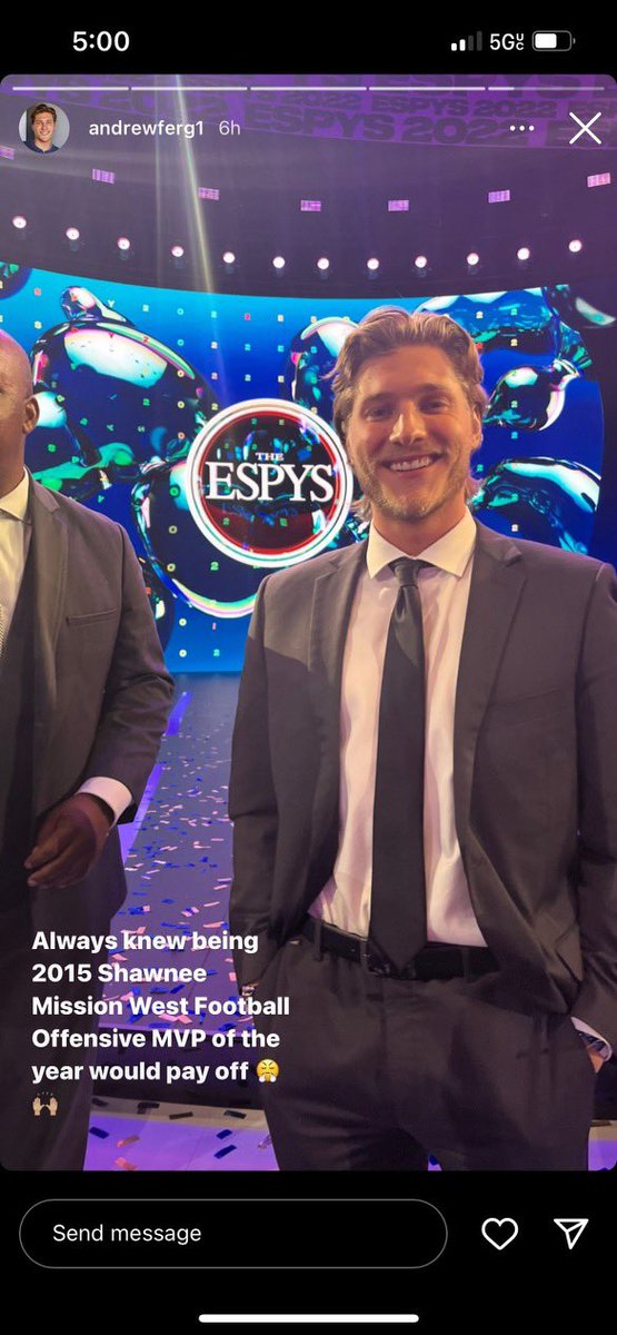 Former Viking legend Andrew Ferguson doing great things in Hollywood! #MiB #Theferg #ESPYS2022