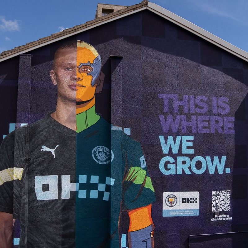 OKXIndia's tweet image. The streets of Manchester have officially been cyber-punk’d 🎨

Have you seen our @ManCity murals yet?

Scan the QR code at each location for your chance to WIN!

Go exploring &amp;amp; 🏷️ us in your photos…to unlock surprises 

#OKXManCity #trainstrong #traderesponsibly  

👨‍🎨 @akse_p19