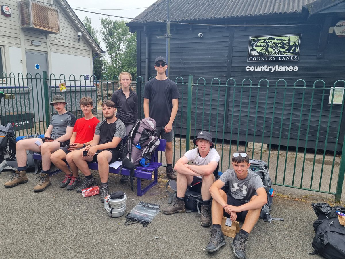 Gold DofE 2022... waiting for train home - Successful expedition!! Teamwork makes the dream work!!