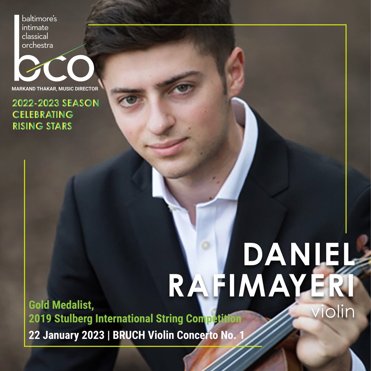 BaltChamOrch's tweet image. Celebrating Rising Stars ★ Subscriptions, Tickets, Full Information NOW at thebco.org.
Meeting the Rising Star ~ Daniel Rafimayeri! Gold Medalist, 2019 Stulberg International String Competition. Watch Daniel plays Elgar's La Capricieuse youtu.be/Bw5bBiwc1eI