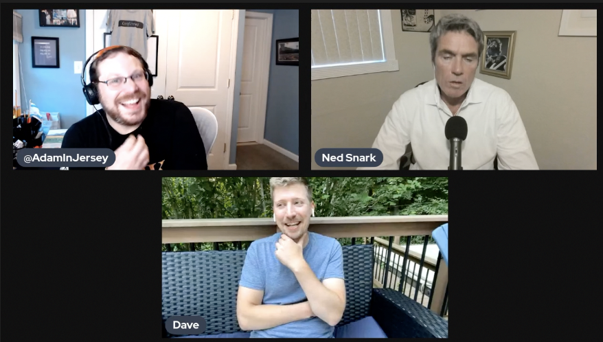 AllAboard_Pod's tweet photo. "Bah Gawd that's @davecullinane's music! He's here! Cully's here!"

Don't miss tonight's episode at 8pm on the @kirkminshow YouTube channel! https://t.co/YzilGUdNlq