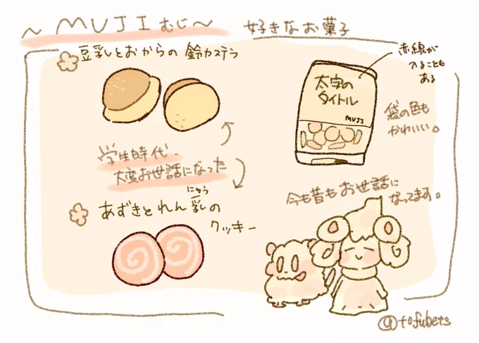 無印のお菓子のはなしをしたので 