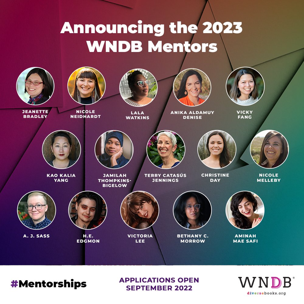 Announcing the 2023 WNDB Mentorship Lineup! Applications for the program open in September 2022, and mentees for next year will have a chance to work with one of these all-star creators. Read more about them here: ow.ly/BQKe50K1cTZ