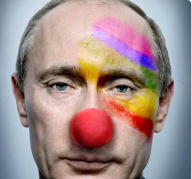 marykarrlit's tweet image. Russia going nuts to stop this image of their fascist leader from being shared. #YouKnowWhatToDo