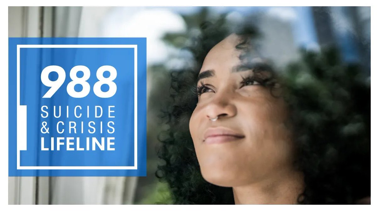 nasponline's tweet photo. A new national crisis hotline is now up and running. In the U.S. people in need of urgent mental health support can now dial 988 to reach a network call centers supported by HHS through the Substance Abuse and Mental Health Services Administration.
https://t.co/KnVRmf2OMv https://t.co/cmd0CxdOsj