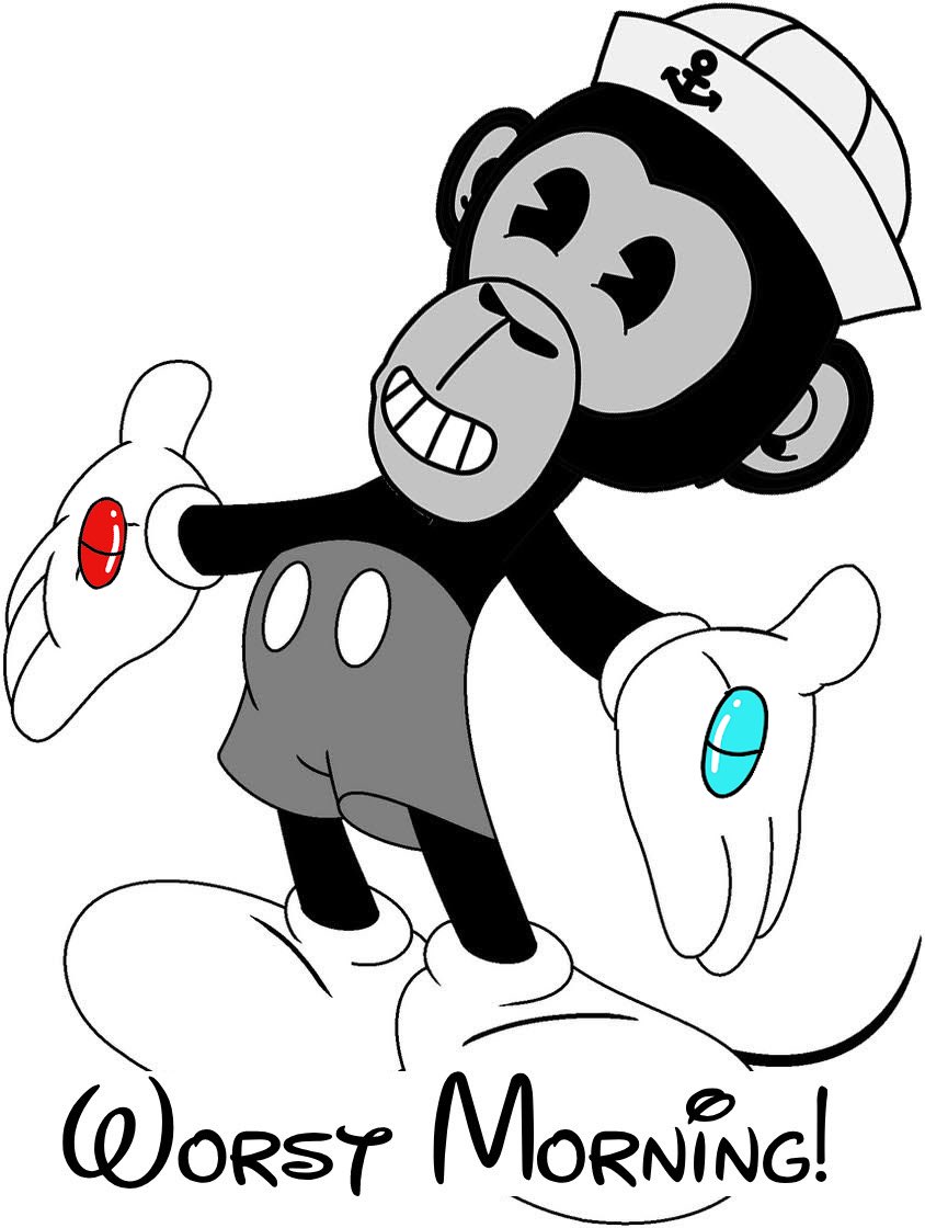 Pir8teAngel's tweet image. The worst morning just got even worse… @Worst_Ape #worstape #worstpill