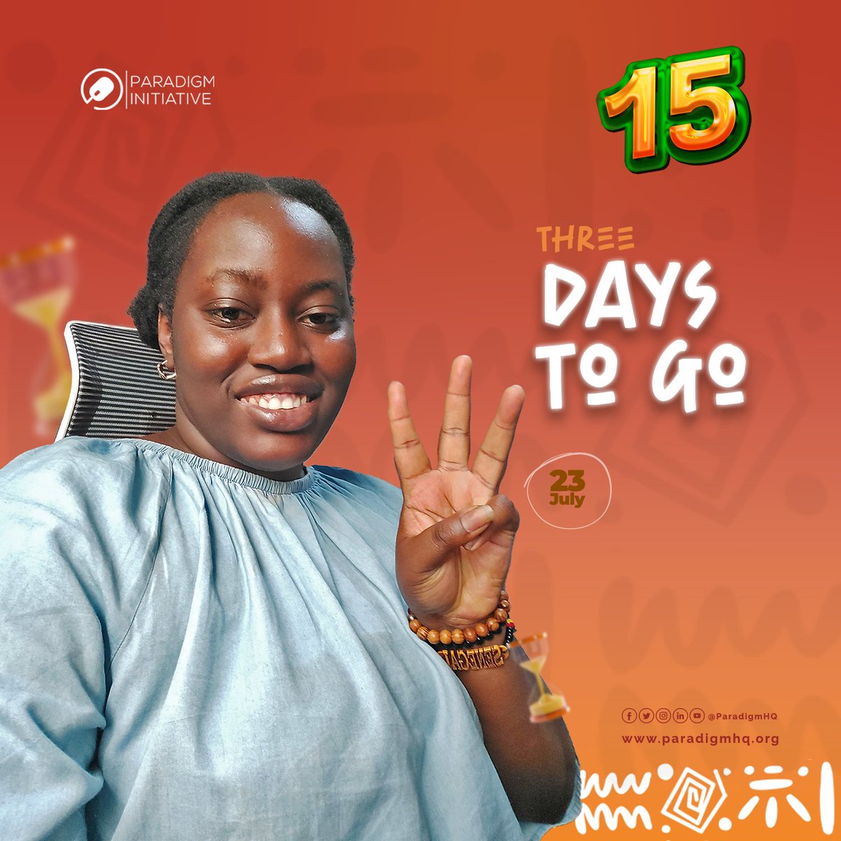 ParadigmHQ's tweet photo. We are 3 days away from the #PINAt15 celebration! Part of the activities to mark this event is the essay/debate competition which is currently ongoing.
You can join in:https://t.co/HoqkbfPI0h
#CountdownWithUs https://t.co/sXSsJ634m9