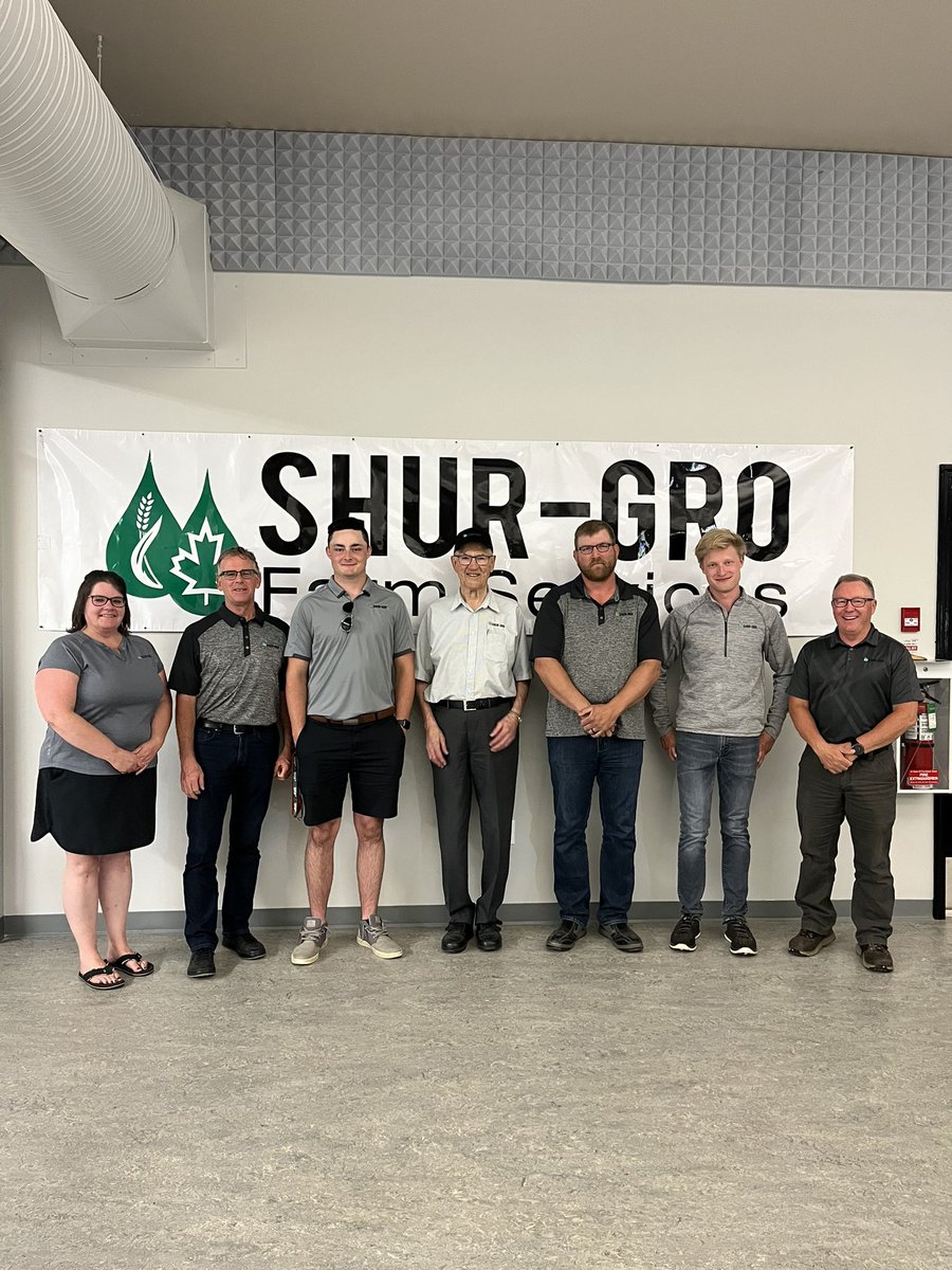 ShurGroFarmServ's tweet photo. Our #MacGregor branch was able to celebrate their 25th Anniversary yesterday! Thanks to all of the growers for the support over the years, we look forward to the next 25! Thanks to @Bayer4Crops @syngentacanada @CortevaCA @BASFCanada for the support to make this event possible! https://t.co/IVwgPwYoLA