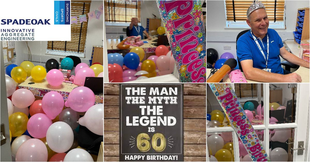 Spadeoak's tweet image. THE MAN, THE MYTH, THE LEGEND IS 60!
Spadeoak would like to wish Mr Health &amp;amp; Safety himself, Jeff ‘Princess’ Russell, a very Happy 60th Birthday.