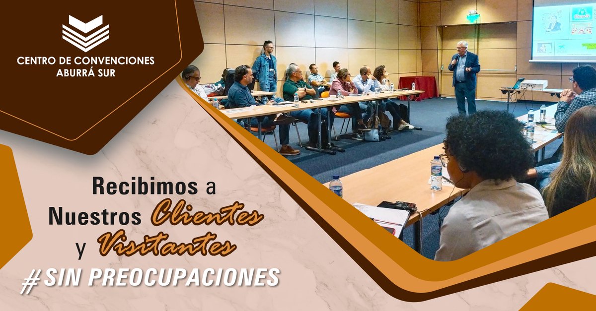 centroaburrasur's tweet photo. Visita el Centro de Convenciones Aburrá Sur🏢👥 conoce nuestros espacios y cotiza tu #evento con nosotros #sinpreocupaciones 👍 https://t.co/oxqbZ9ERFp