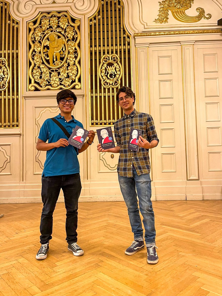 Welcoming Robert &amp; Diego to Mozart’s birth city for the Summer Academy of the Universität Mozarteum Salzburg! At Mozart+Fest this October, Diego will join the orchestra of the Iberacademy Medellin for a concert filled with Mozart &amp; Colombian rhythms. Info: mozarteum.at/mozartfest