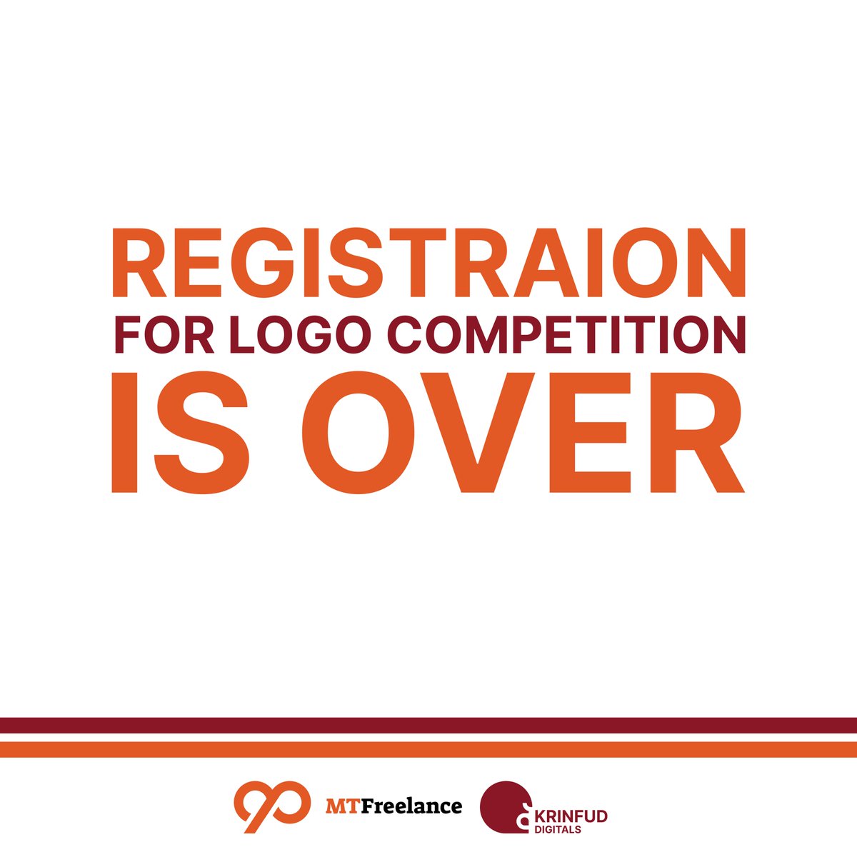 Registration for the logo competition has ended.

Registered candidates will be given a design brief of the company named
 ...Yesu IT solutions ...

They will be given 10 days starting from July 22 

Good luck.