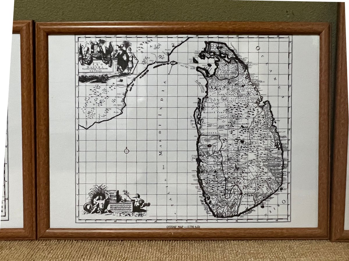 kareikarai's tweet image. 昨日の続きのスリランカの古地図３枚です。帰宅時にダイソーで額を購入。全部で７枚。　スキャンしていないデータがまだまだあります。
A1サイズのカラースキャン、高そうだ......

#SriLanka #SriLankaOldMap #AncientMap #SriLankanAncientMap #スリランカ #スリランカの地図 #スリランカの古地図