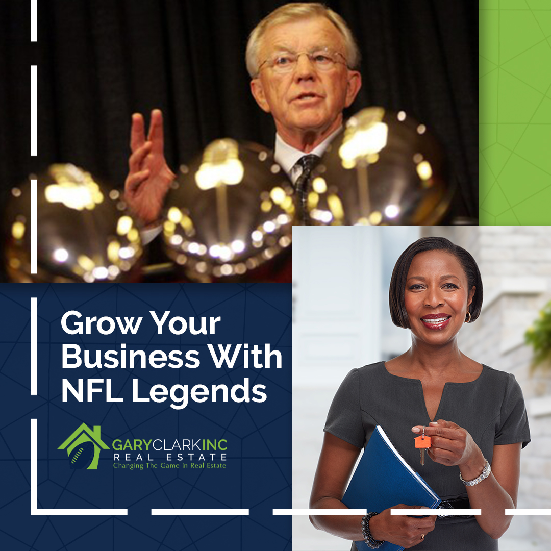 We want to help you grow your real estate business! By partnering with NFL Legends, you'll get a leg up on your competition. Text (571) 314-5753 to get started.