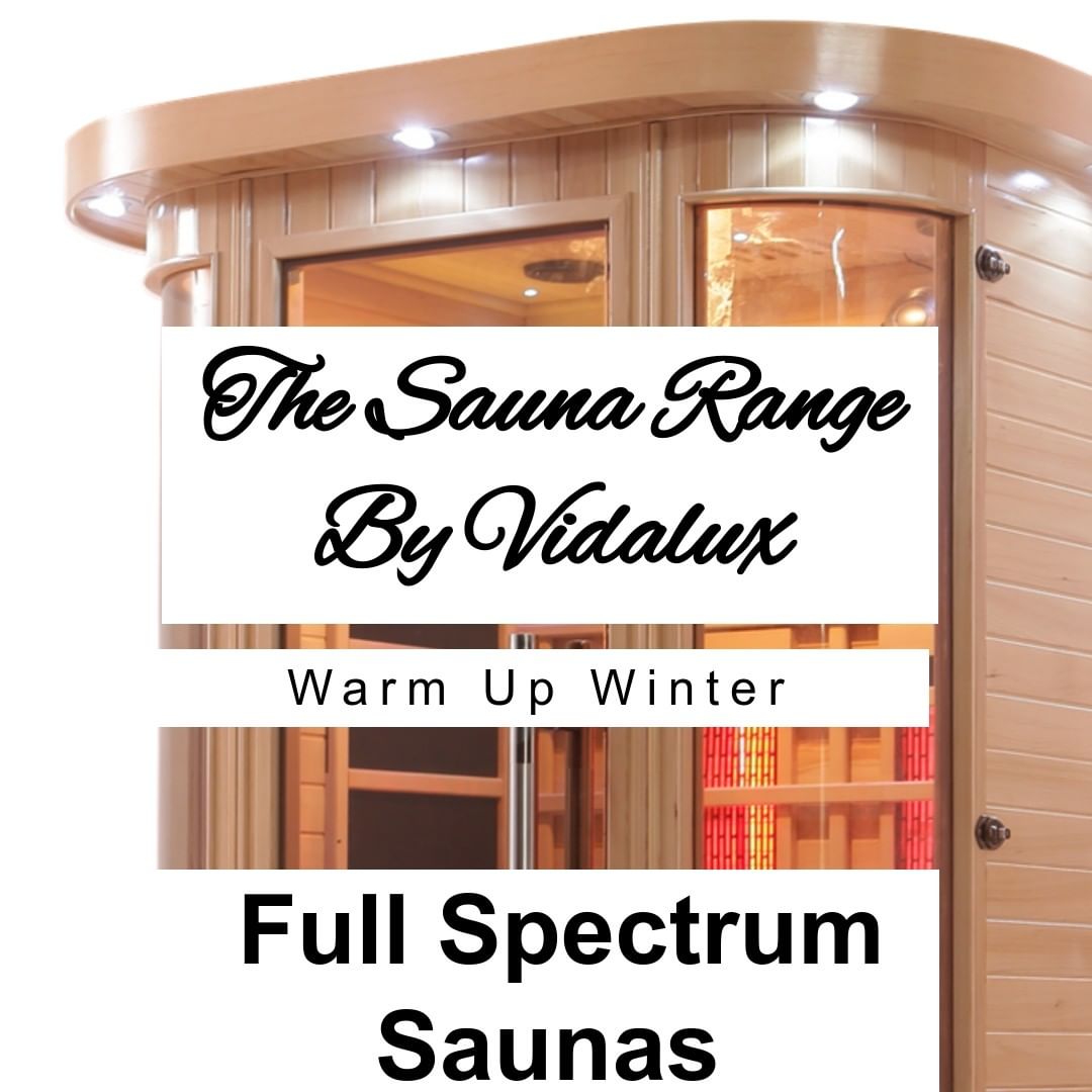 Full-spectrum saunas designed to be the healthiest on the market..... now that's Vidalux ⁠ #Sauna #InfraredSauna #WinterBlues #Vidalux #FullSpectrum #Health