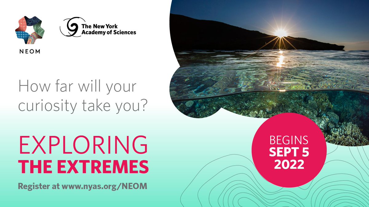 NYASciences's tweet image. Students are invited to join an exciting 9-week innovative challenge, &quot;Exploring the Extremes&quot;, in partnership with @NEOM. Learn more about how to get involved and the $2,000 scholarship offering at bit.nyas.org/3IT8WlT #explorersmindset