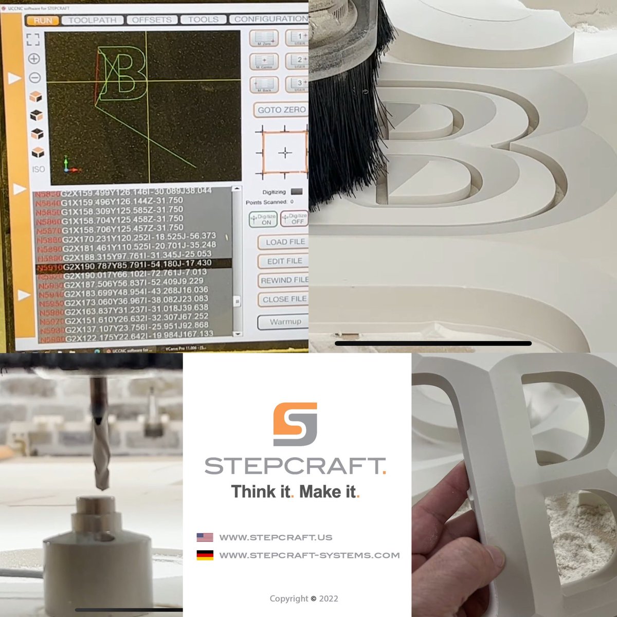 CNC Tutorial! Designing Prismatic Letters With Vectric V Carve and #STEPCRAFT USA #CNC today! youtu.be/yk1V4Z3kNnI #signmaking #diysigns