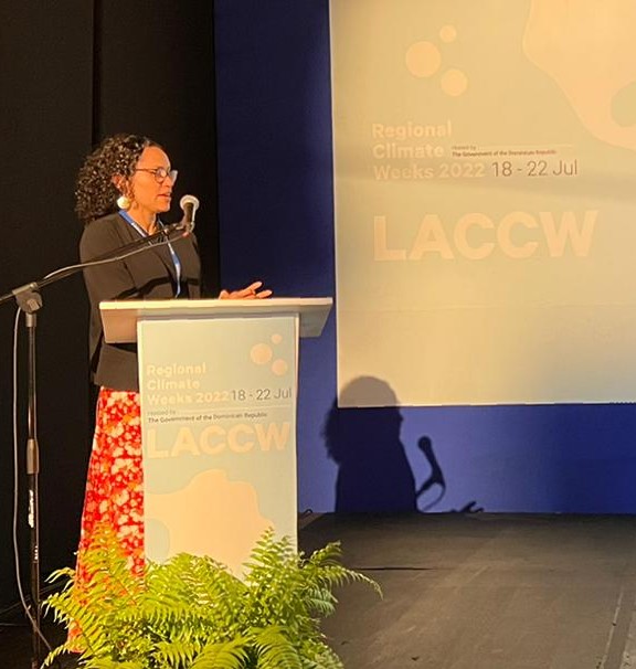 theGCF's tweet photo. 26% of GCF's current portfolio goes to Latin America &amp; the Caribbean. At @UNFCCC #ClimateWeekLAC, GCF delegation Cayetano Casado &amp; Valentina Villoria joined key meetings &amp; engaged with partners to discuss the region's shift to low carbon + climate-resilient #climateaction. https://t.co/CmcJdVJBn0