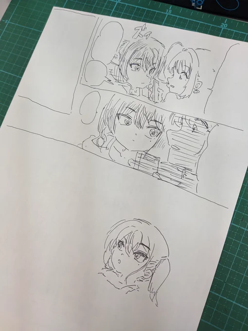 職場でなかなか暇だったから裏紙に描いてたら少し忙しくなって完成しなかった 