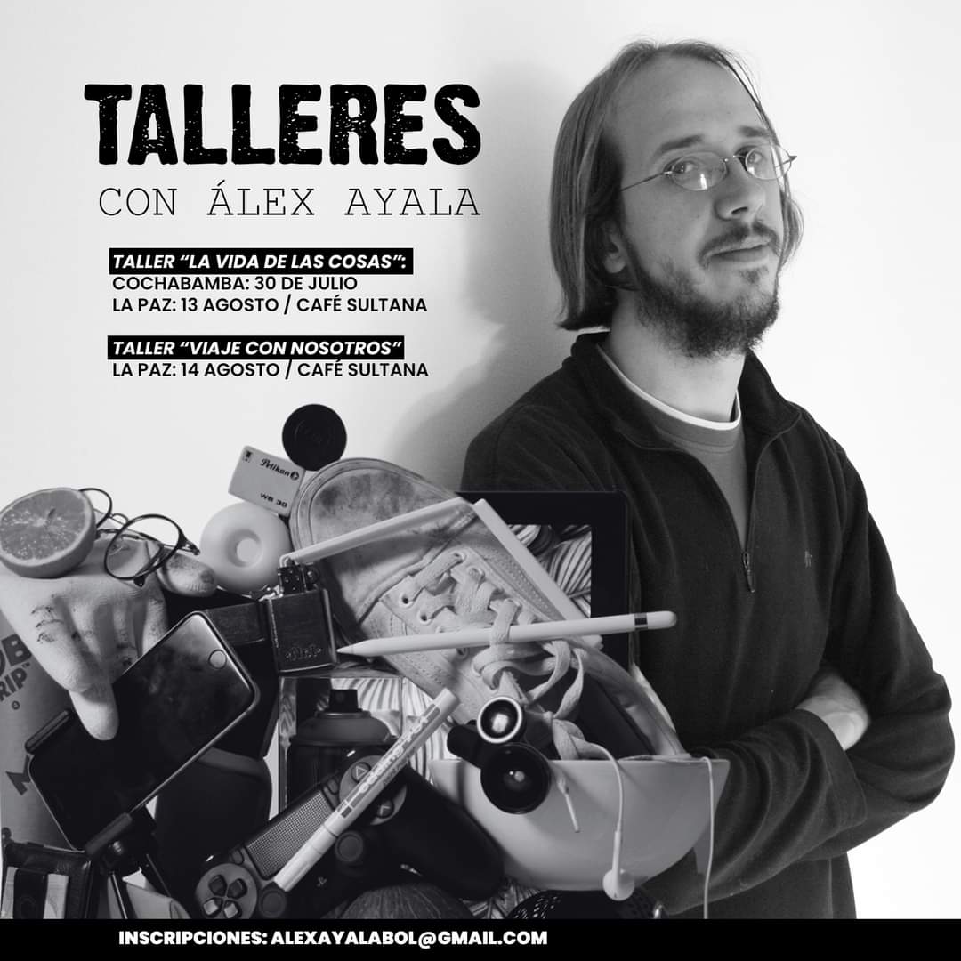 MassielCdzo's tweet photo. El amigo Álex Ayala estará dando unos taller por Cbba y La Paz. https://t.co/sfxQWVrwvA