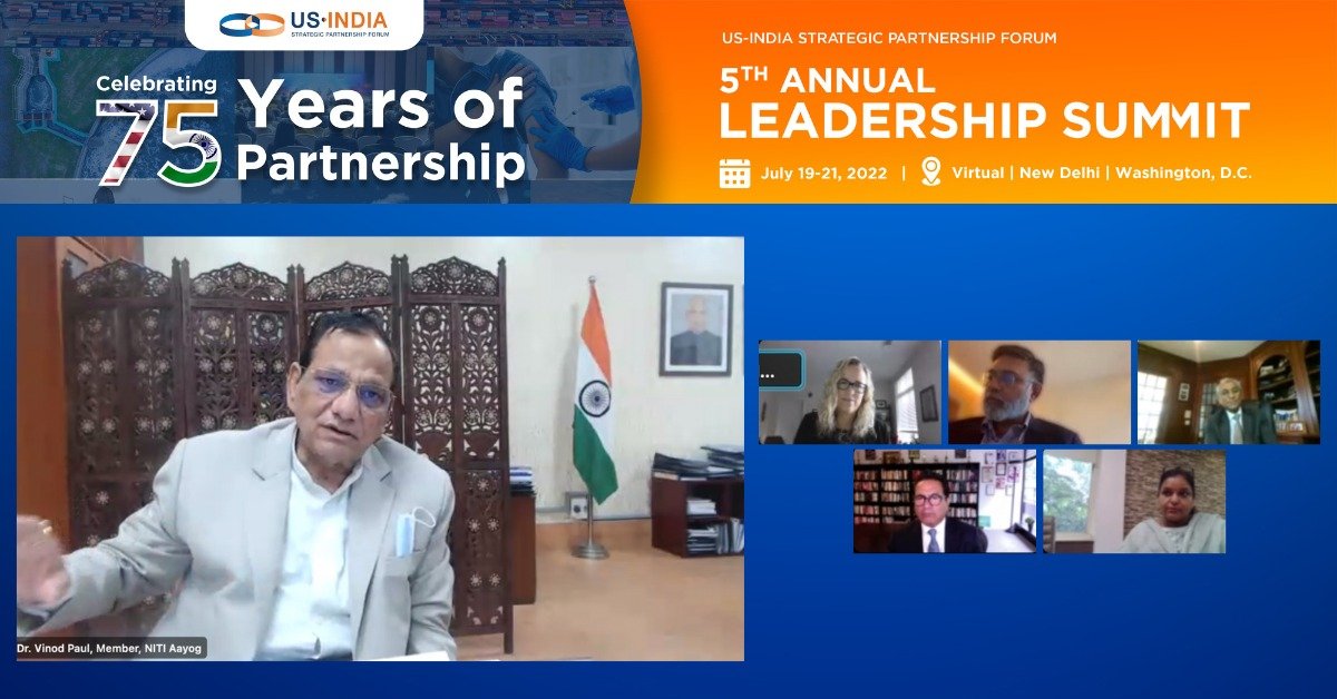 Enjoyed hosting Dr. Vinod K. Paul, globally recognized medical science and public health exponent, member of <a href="/NITIAayog/">NITI Aayog</a>  for a conversation on #healthcare and #covid19. #celebrating75yearsofusindia