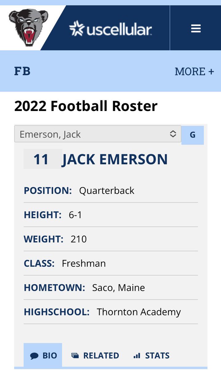 Excited for Jack! Especially since he got my FH # 11!!! love it!! <a href="/16_JackEmerson/">Jack Emerson -ncaa #2001779730</a> <a href="/BlackBearsFB/">Maine Football</a> <a href="/BearRecruiting/">BlackBearRecruiting</a> @BozemanFootball