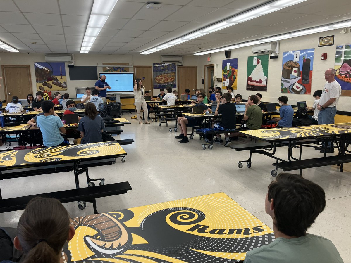 bmchsd's tweet image. It’s Hackathon day at STEAM Camp. With the help of the teacher/coaches, and their HS mentors from CHS, JFKHS and MHS, the energetic group of future coders are about to solve coding problems to earn points and take “digital territory”.