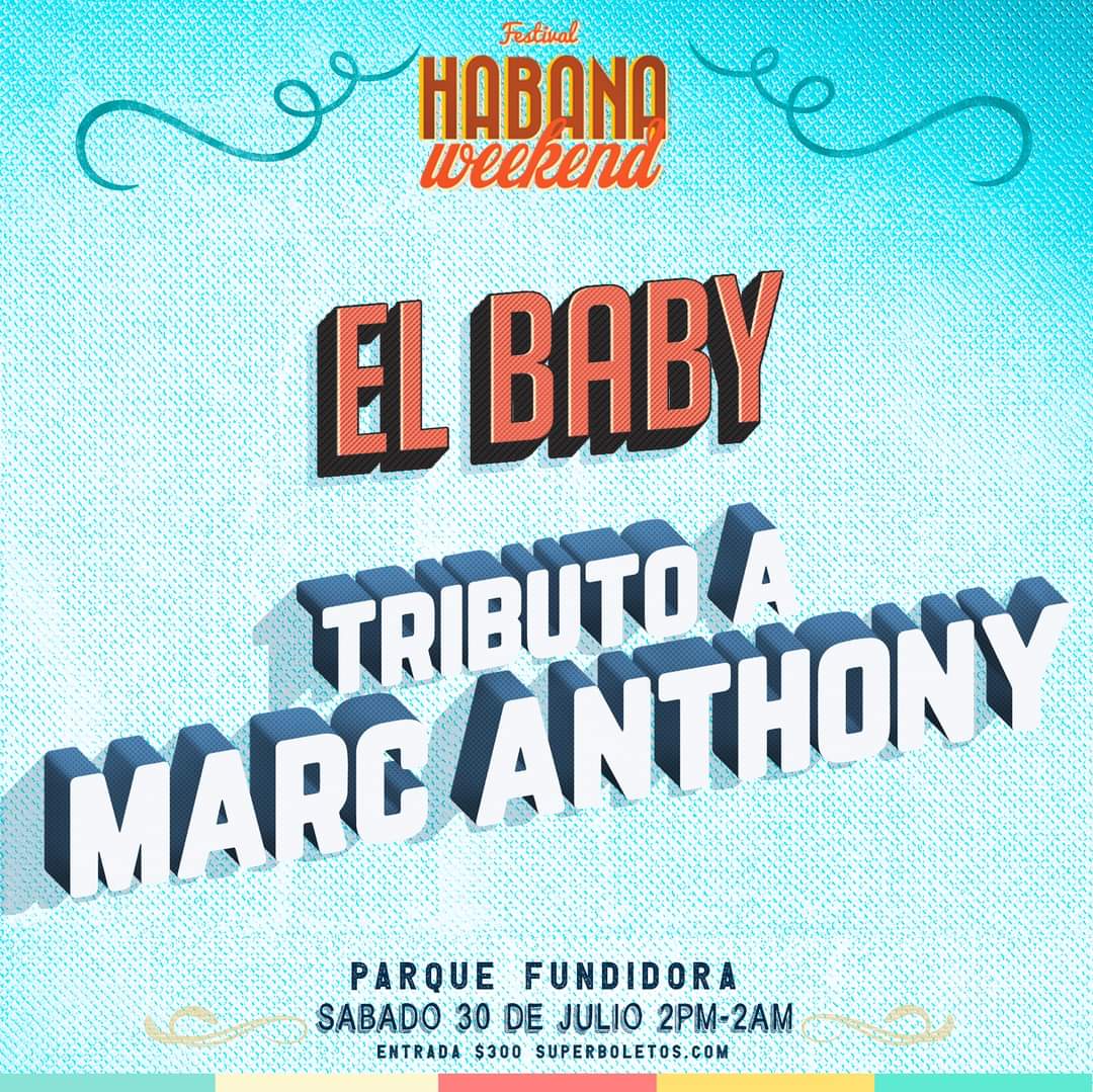 tiemporegionl's tweet photo. #FESTIVALES | 🇨🇺🇲🇽🇨🇷 ¡Festival #HabanaWeekend con #ElBaby! Con su nuevo concepto de tributo a #MarcAnthony, no te lo puedes perder 💃🕺 ¡Boletos aquí! 🎟👉 https://t.co/BISDKpgZoX

#festival #monterrey #salsa #baile #verano #mty #musica #baile #fundidora #mty #elbaby #festival https://t.co/zyZpWqWhOa