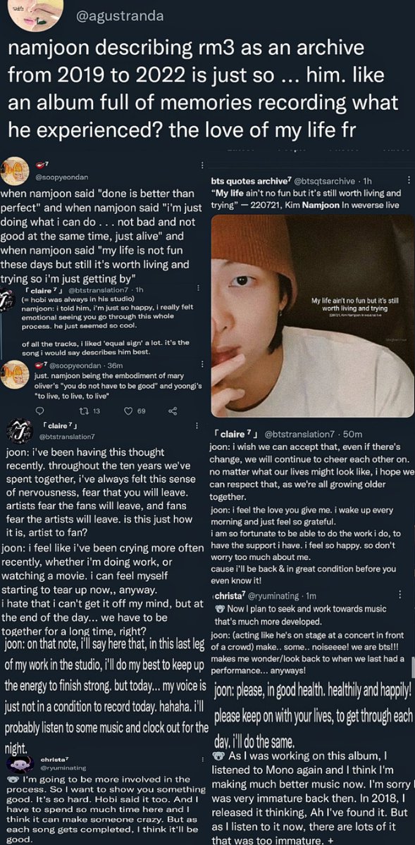 Resurgam71's tweet photo. "my life ain't no fun these days" totally explains my absence 😅 

of course joon would be the 1 to lead us into the weverse live era &amp; revive me with candidness, comfort &amp; wisdom... 

still out of sorts but i feel a little less alone today 💜 

"i'll always stay by your side" 😭 https://t.co/OSjfUhfue5