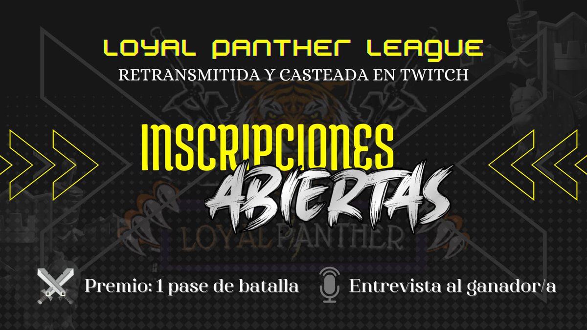Loyal_Panther's tweet photo. 🔴 #CR | Ú𝐥𝐭𝐢𝐦𝐚 𝐡𝐨𝐫𝐚

Aún estás a tiempo de participar en la mejor liga del verano 🏄🏽🌴

¡INSCRIPCIONES SOLO HASTA MAÑANA!

Para mayor difusión:
🔄 RT
❤️ LIKE

#ClashRoyale #ClashRoyalensfw #ClashEsports #twitch #TwitchStreamers #twitchstreaming #TwichTVGaming #twitchtv https://t.co/BTWsz5AL1R