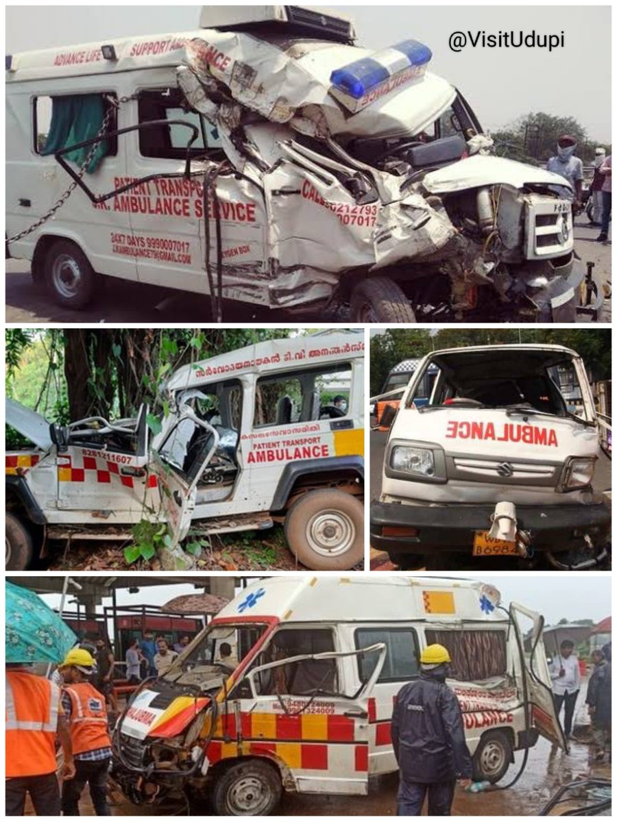 VisitUdupi's tweet photo. Ambulance vehicles will be driven at high speed, but do they have the minimum safety features/ standards to handle the speeds required to save a life ?

Comment Below 👇🏼 https://t.co/w4YG6gVZOW