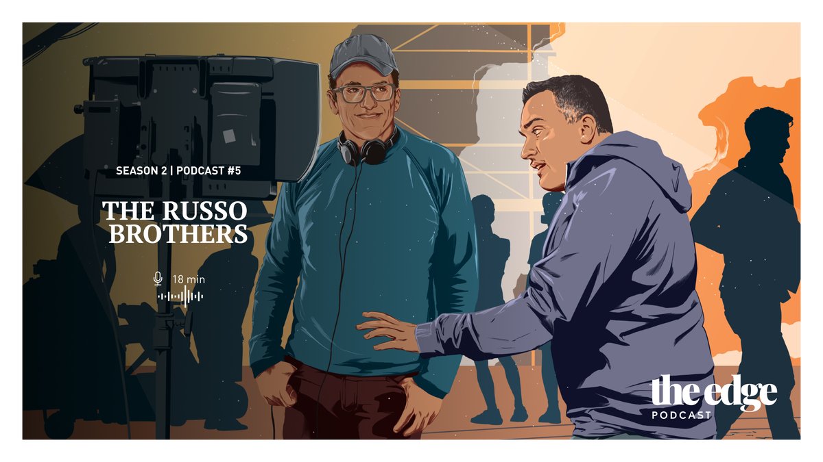 TAGHeuer's tweet photo. Coming off the set of @Netflix's new hit film #TheGrayMan, the @Russo_Brothers talk about their work with @RyanGosling, the challenges during filming, and their illustrious career. Check out our latest podcast with the two directors to the mic: https://t.co/v5JhLkLzqi

#TheEdge https://t.co/HjHvh4v7Mk