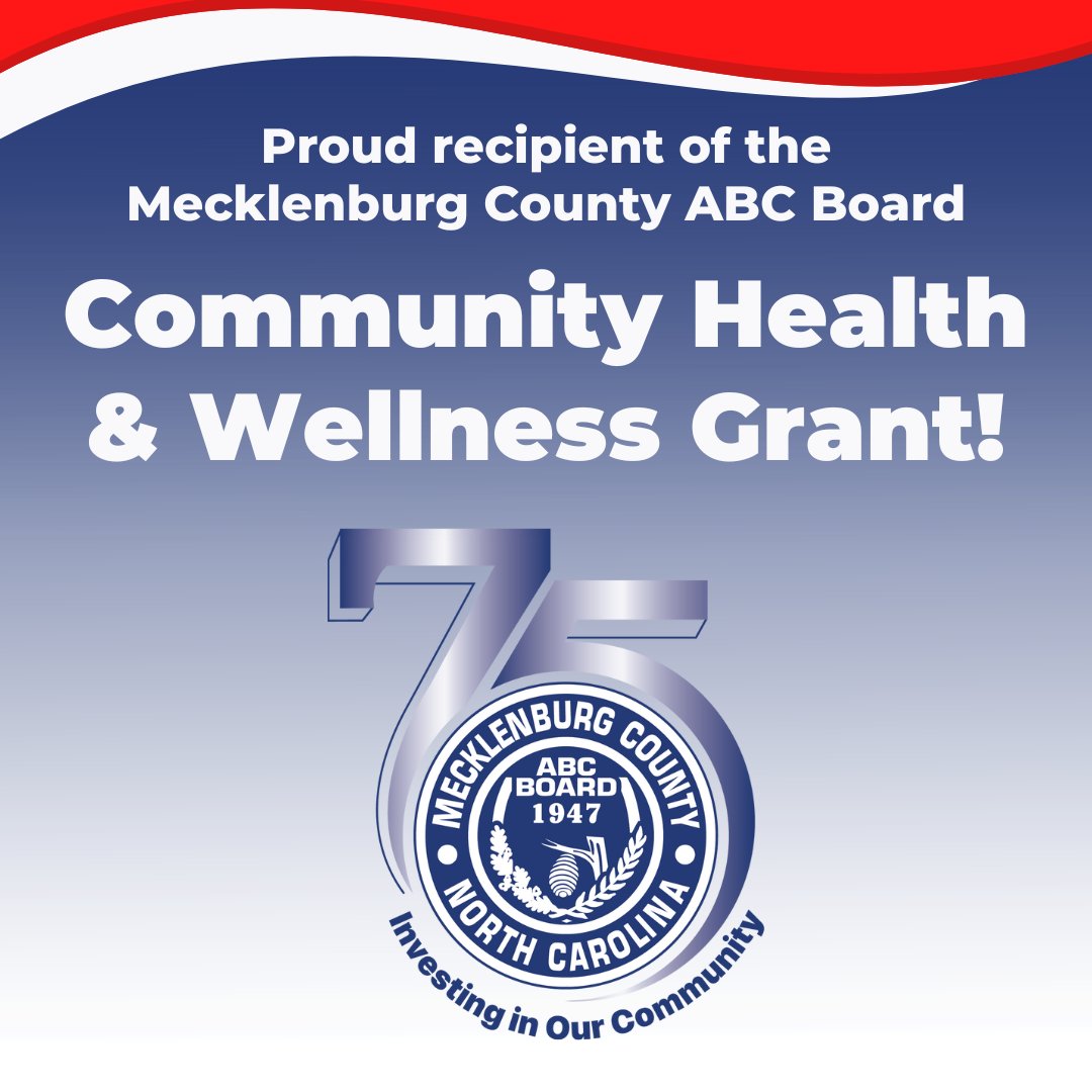 We are a proud recipient of @MeckABC’s generous investment as part of the Community Health & Wellness Grant Program! 

As partners, we remain committed to ensuring Mecklenburg County is a community where everyone can shine. #MeckABC75 bit.ly/3yO2WpP