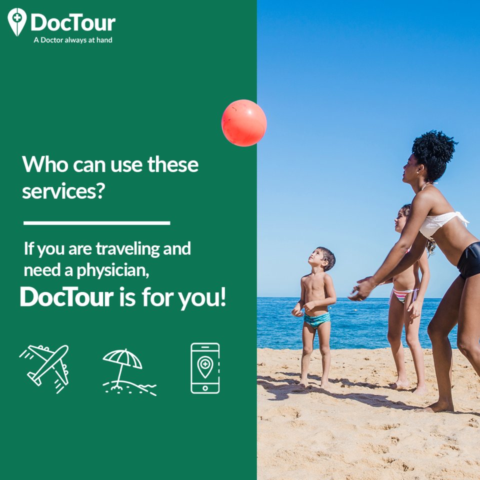 DocTourApp's tweet photo. Online consultation for tourists. 📱

See a Doctor from wherever you are!

- Better accessibility
- Less waiting time
- Dignified care
- Quality service
- Healthcare in the comfort of your placen of stay
- No commuting
- Risk-free

Sanitary Responsible: 5737055 UANL https://t.co/skE5gicNlP