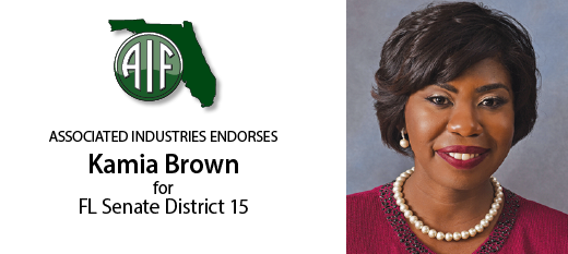 Thank you to <a href="/VoiceofFLBiz/">Associated Industries of Florida (AIF)</a> for their endorsement! Supporting our local businesses is something I am passionate about and will continue to fight for as your SD 15 representative!

#KamiaforSenate #associatedindustriesofflorida #floridabusiness