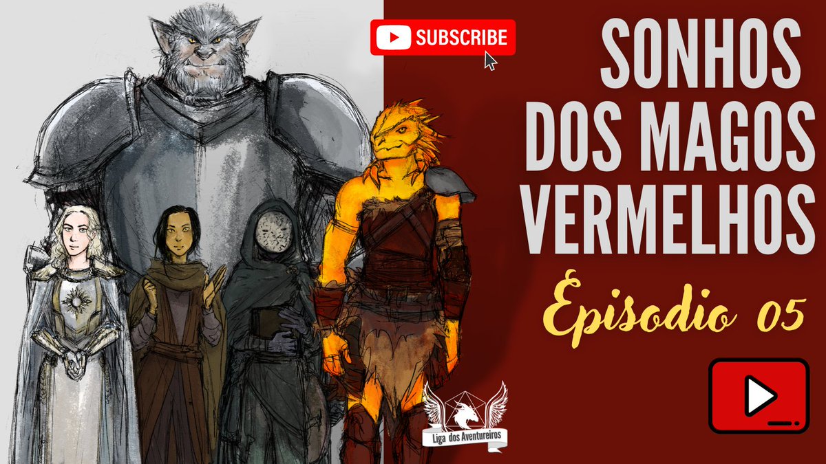 ligaventureiros's tweet photo. Disponível no @YouTubeBrasil o episódio 5 de Sonhos dos Magos Vermelhos, a grande batalha Naval pela posse de Myth Nanthar. Confira em: https://t.co/V0PBvw3RqC
>
Com DM @LusRicardoSilv5 @patlbrito @bellamoscovitz @PlushsnakeXD @Stefbartieri_ @PrestesSousa Lila @Wizards_DnD #rpg https://t.co/5C6fA35aWb