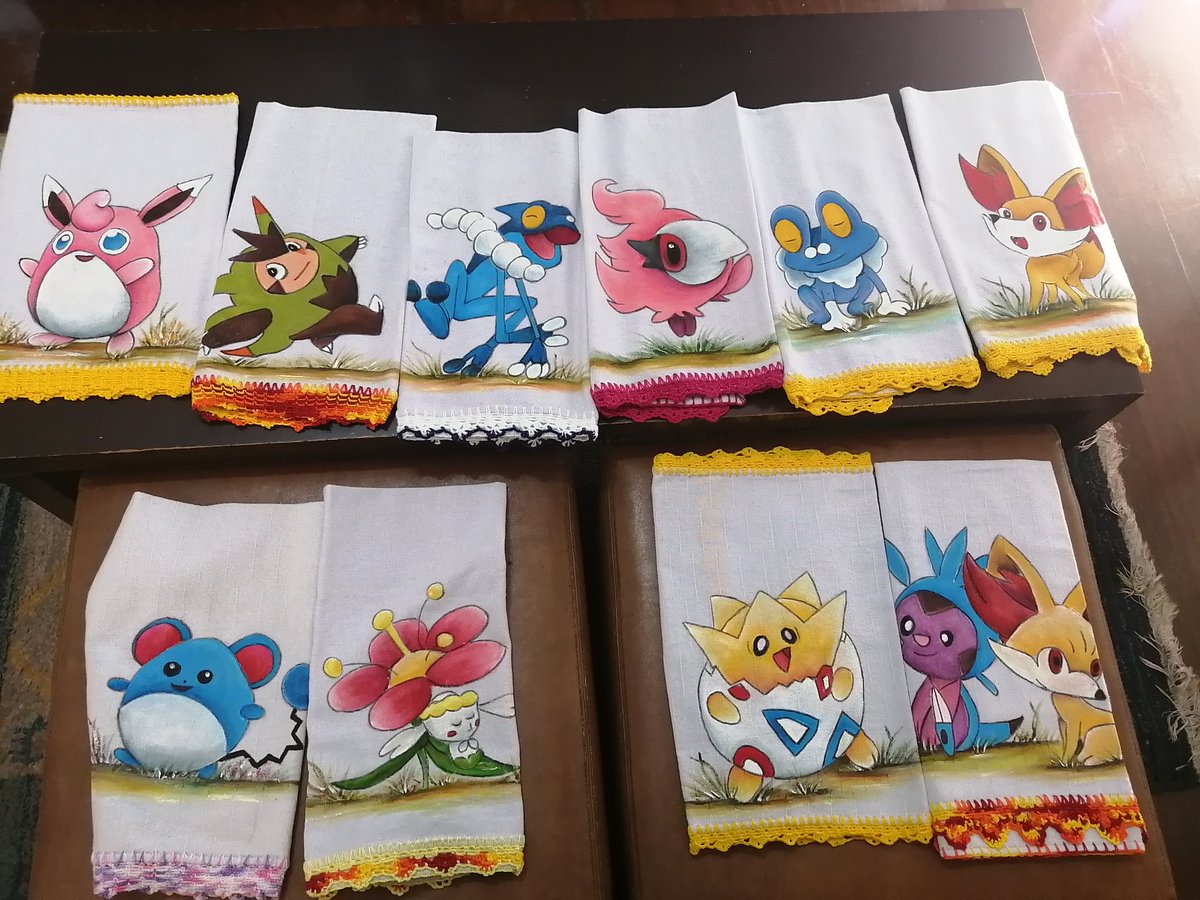 galera agora é sério. os panos de prato aqui de casa!! feitos a mão