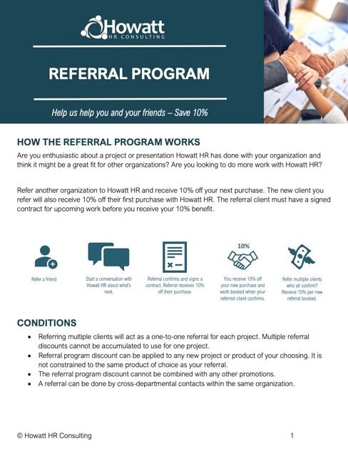 Check out our referral program to learn how to can be discounted in the future!
#mentalhealth #humanresource