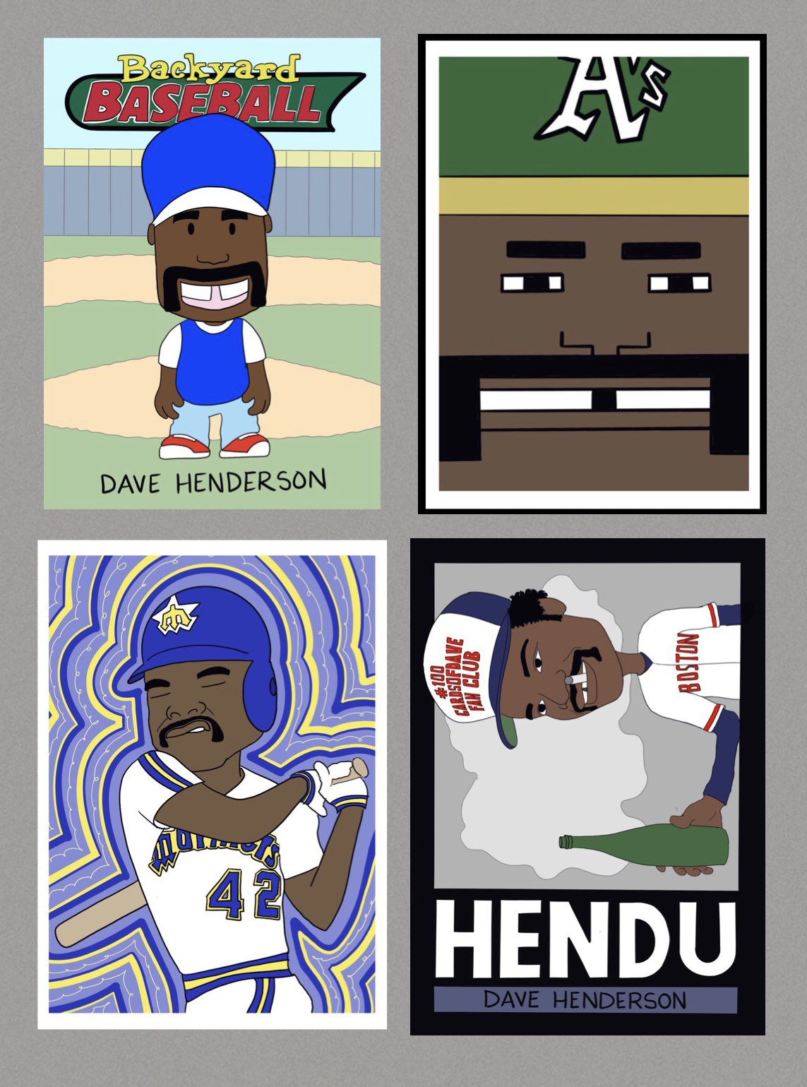 The birthdays don t stop here at IDrawBaseballCards. Happy Birthday to the late Dave Henderson, the one true Hendu! 