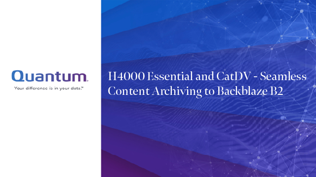 QuantumCorp's tweet image. T-minus 60 minutes! Join Skip Levens and see how the H4000 Essential is essential for seamless content archiving to #BackblazeB2. ow.ly/brGb50JPu58