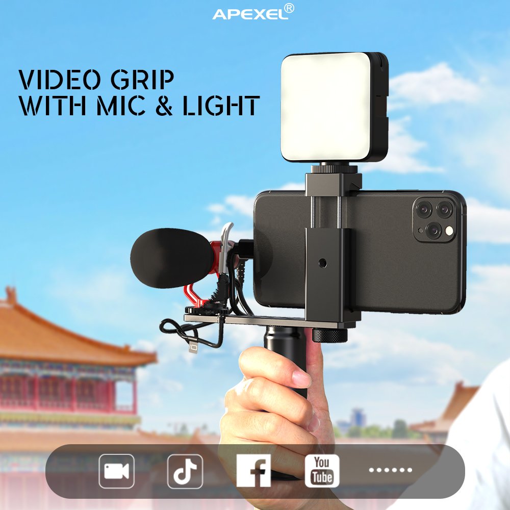 acObj_fr's tweet photo. 🆕 NOUVEAUTÉ SUR https://t.co/kElRBPUQWt 🆕

📷Conçu pour le #Vlog et la #Video, le kit #Apexel APL-VG01ML est compatible avec les Smartphones, Caméras d'action et Appareils photos.

Un kit vidéo complet et multifonctions pour s’adapter à vos vidéos ▶️ https://t.co/yA7Wf3oBOu https://t.co/66uw6HuWAY