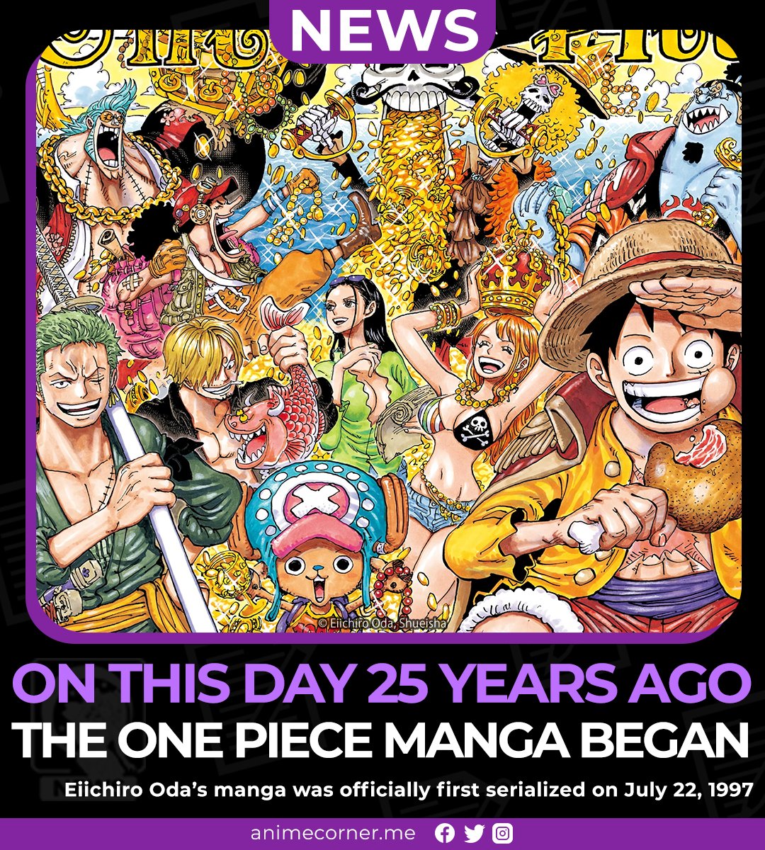 Exactly 25 years ago, Chapter 1 of One Piece was released