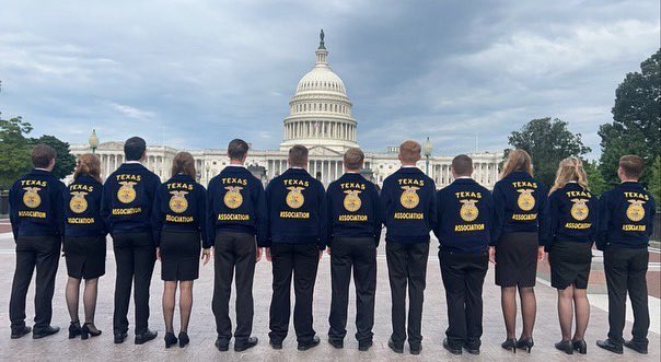 Your newly elected Texas FFA State Officer Team recently attended the State Officer Summit in Washington D. C. hosted by National FFA. 

They are extremely excited to bring the tools they learned back to Texas for the coming year! 

#texasffa #mytexasffa