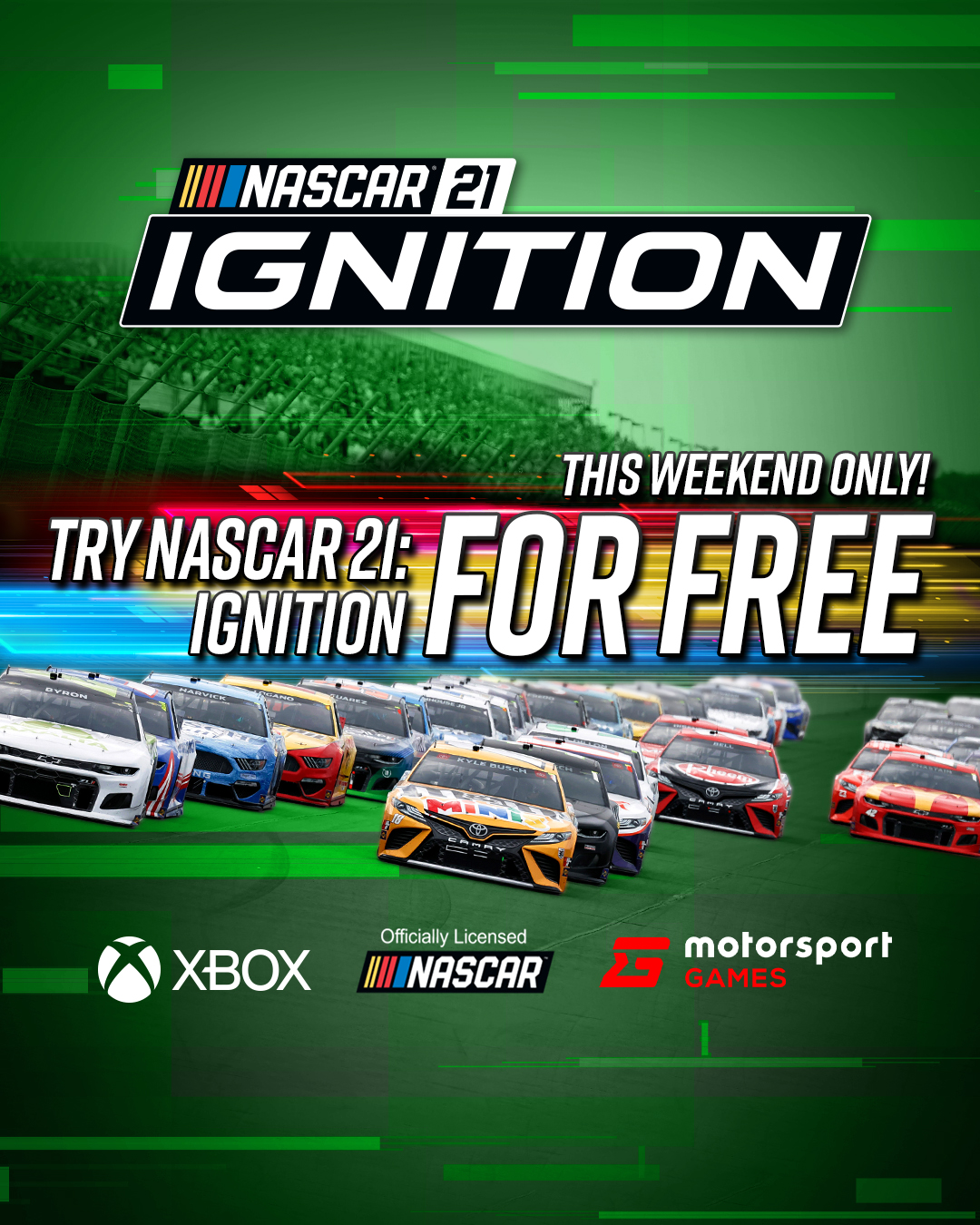 NASCAR 21 Ignition on X
