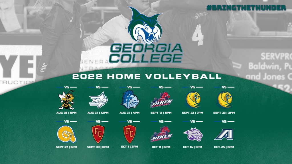 GCSUBobcats's tweet photo. BREAKING: Bobcat Volleyball Releases 2022 Schedule

https://t.co/y360YTB6KK

#BringTheThunder #GCVolleyball https://t.co/pqaIQZ3xv9
