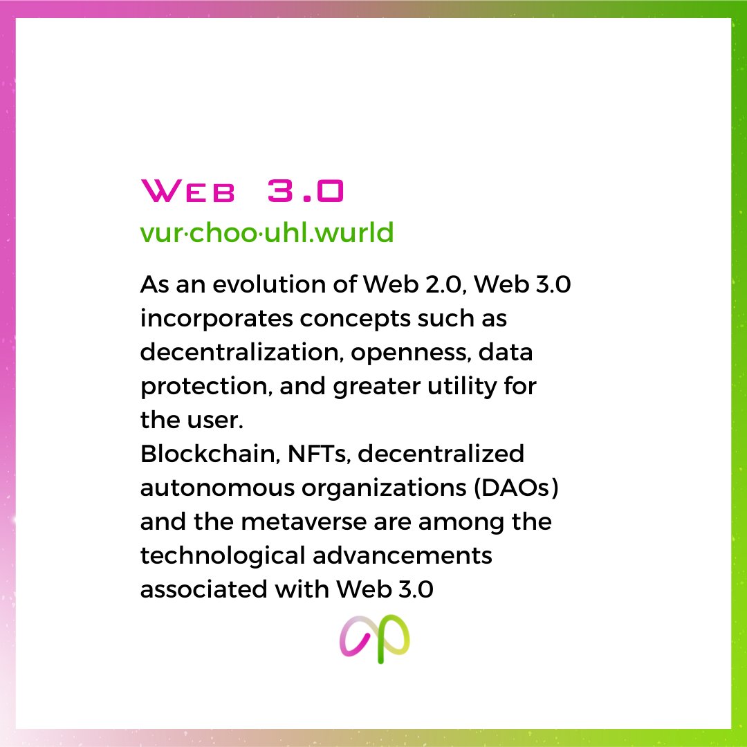 aneverscom's tweet photo. Metaverse term you should know💡
Are you interested in web 3.0, Metaverses, and NFT's?
You are at right place! Follow us for daily content!
#metaverse #metaversenft #anevers #anevescom #anevesxmetaverse https://t.co/LpYLeb2Sh7