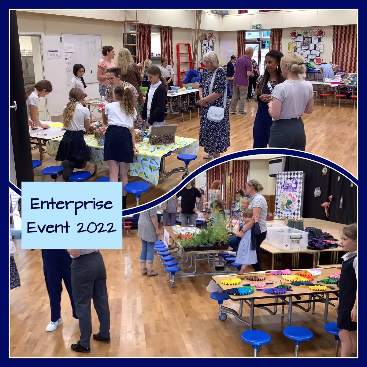 UpperthongJI's tweet photo. What a success! Some budding Apprentice contenders amongst our fabulous children, raising money for USSG with their wide variety of stalls. #UJIenterprise #USSG https://t.co/8iGKeiBbco